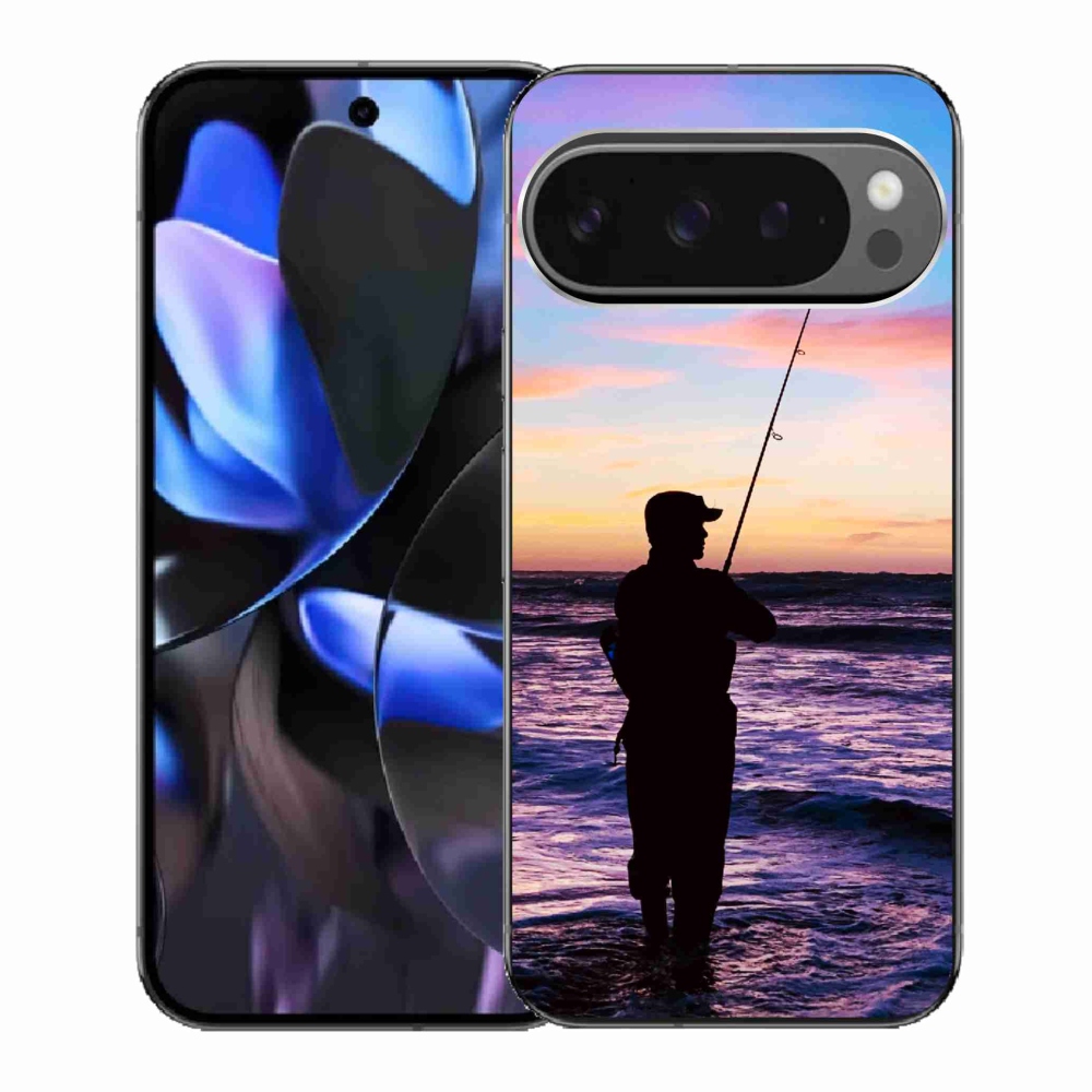 Gelový kryt mmCase na Google Pixel 9 Pro - rybaření 1