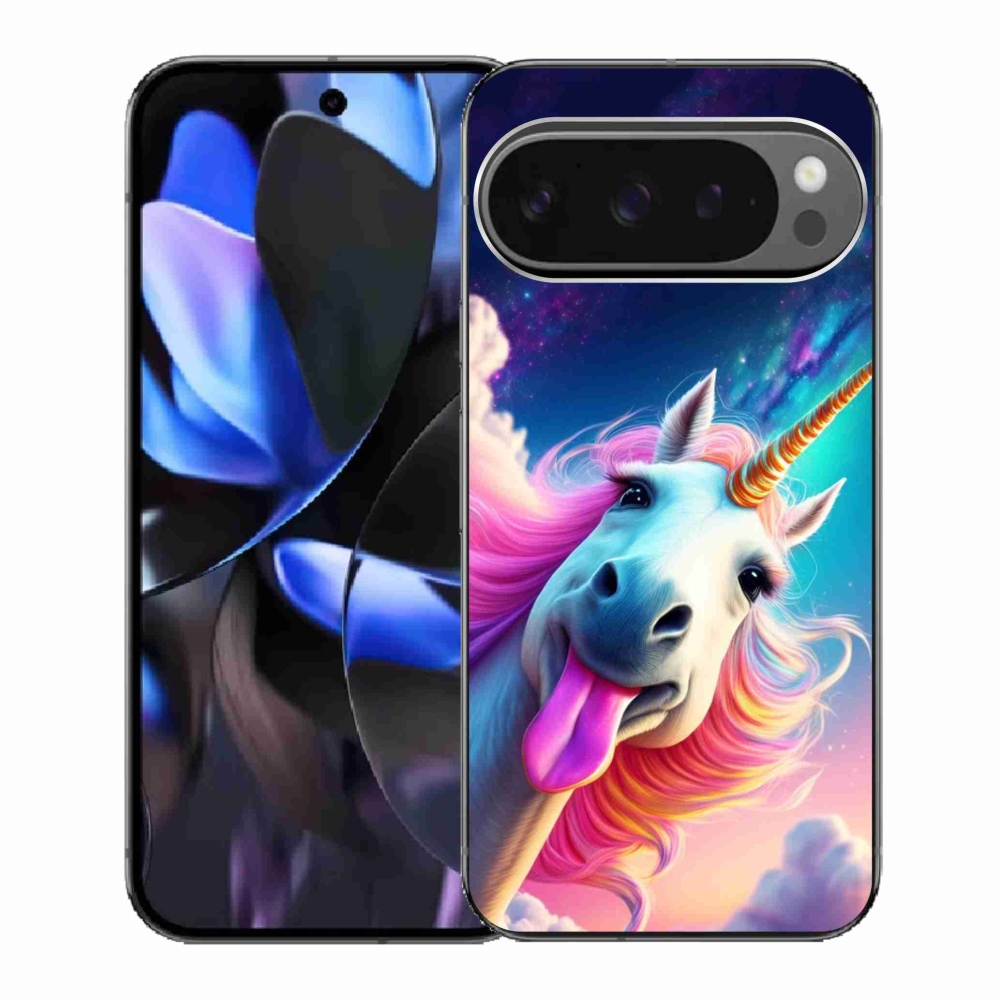 Gelový kryt mmCase na Google Pixel 9 Pro - šílený jednorožec