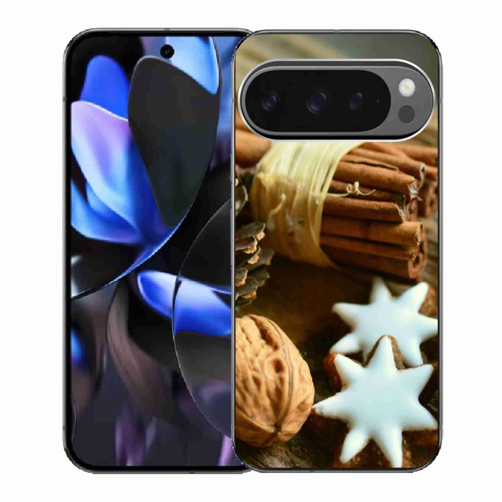 Gelový kryt mmCase na Google Pixel 9 Pro - skořice a perníčky