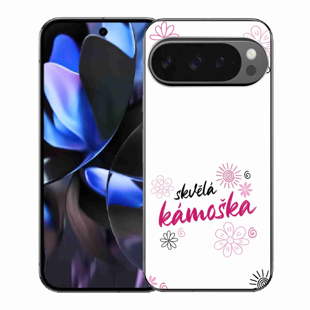 Gelový kryt mmCase na Google Pixel 9 Pro - skvělá kámoška bílé pozadí