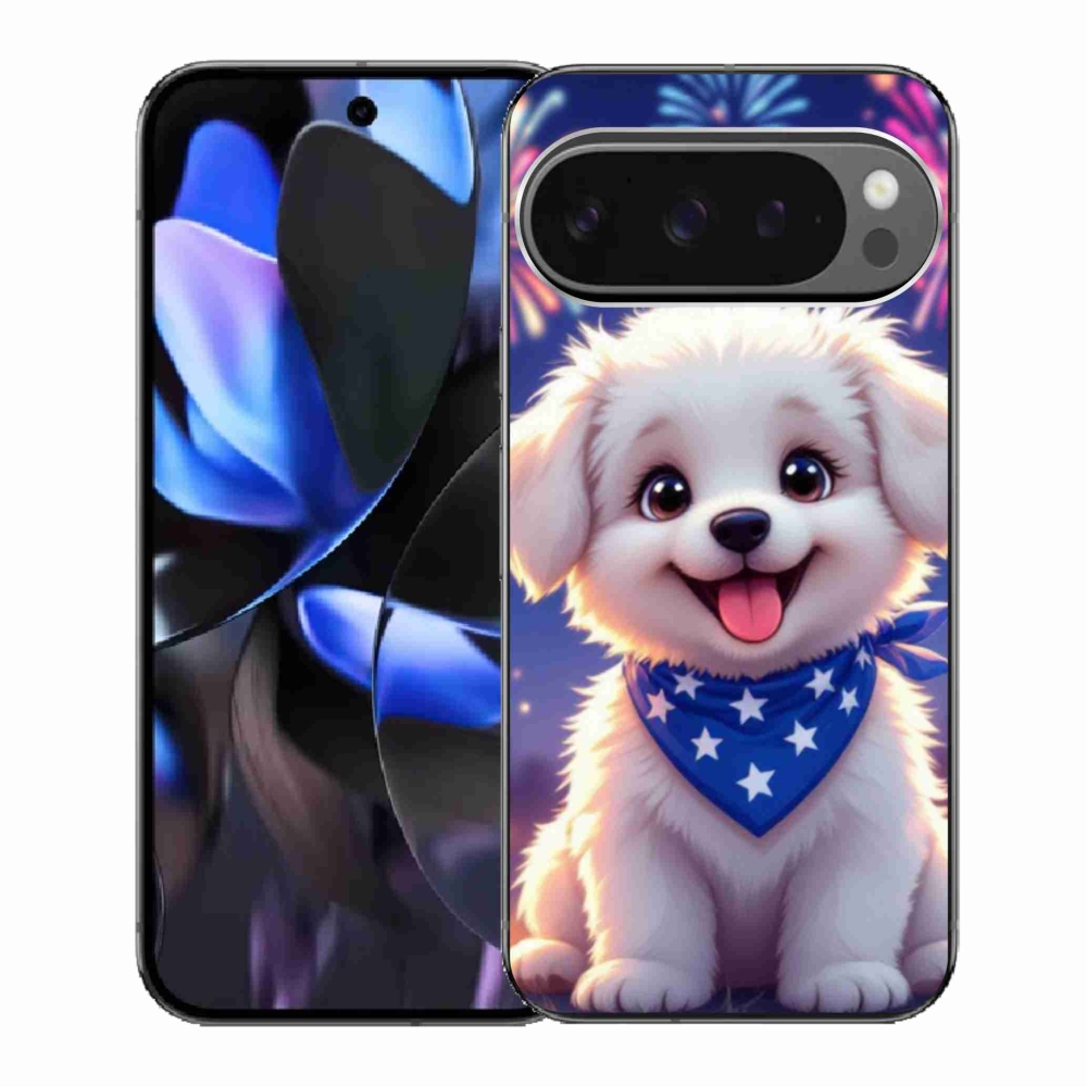 Gelový kryt mmCase na Google Pixel 9 Pro - slavnostní štěně