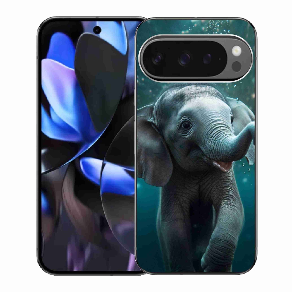 Gelový kryt mmCase na Google Pixel 9 Pro - slůně pod vodou
