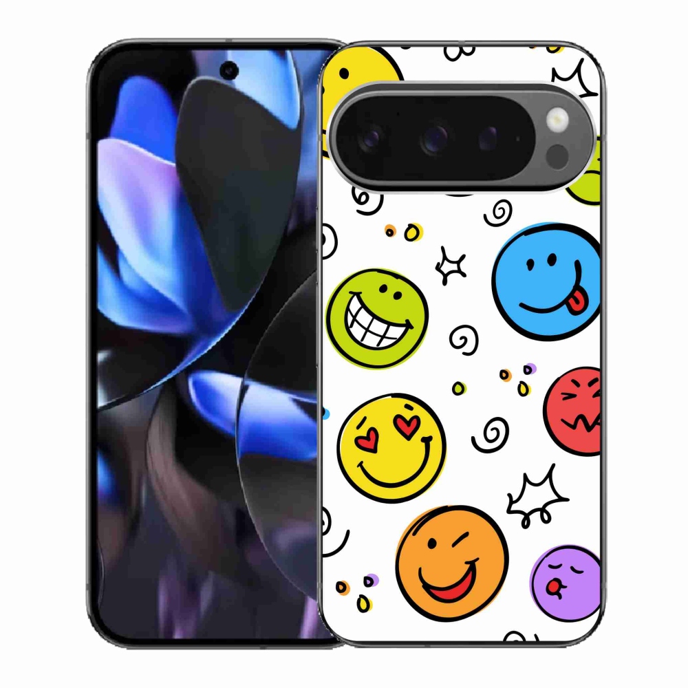 Gelový kryt mmCase na Google Pixel 9 Pro - smajlíci