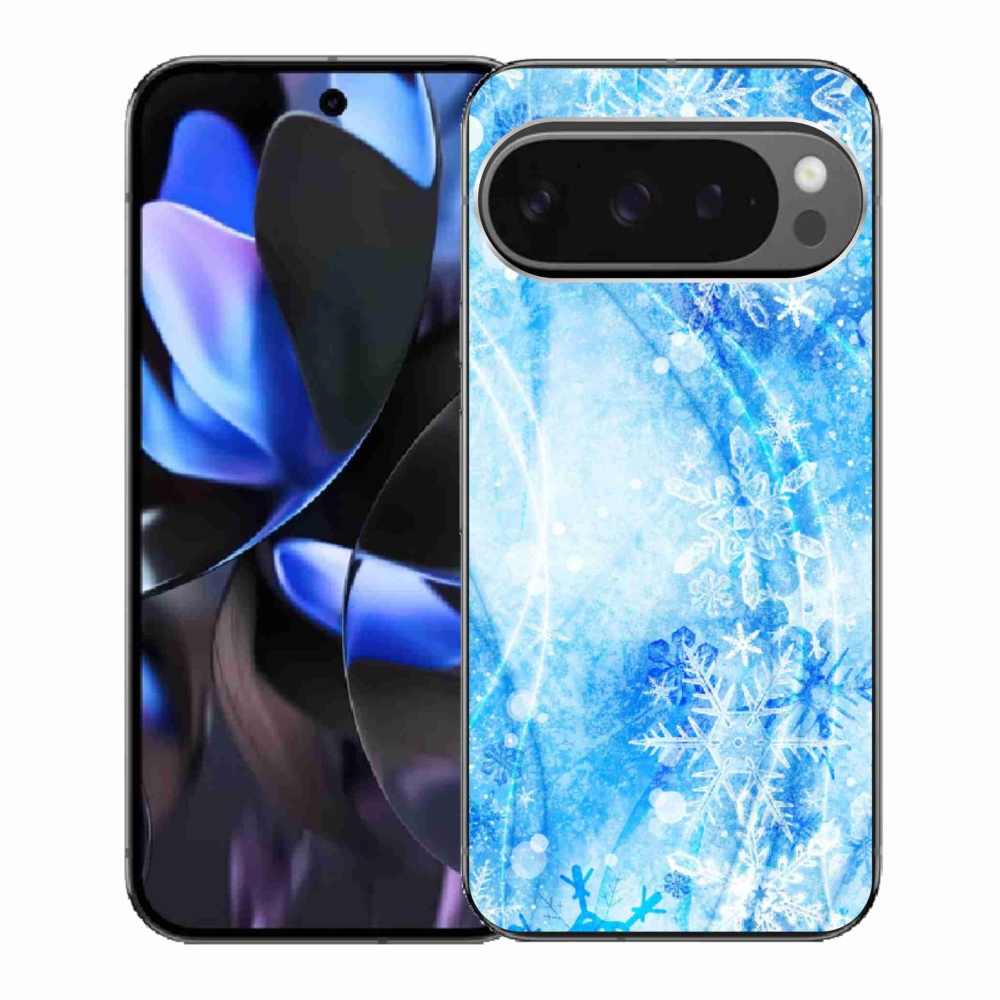 Gelový kryt mmCase na Google Pixel 9 Pro - sněhové vločky
