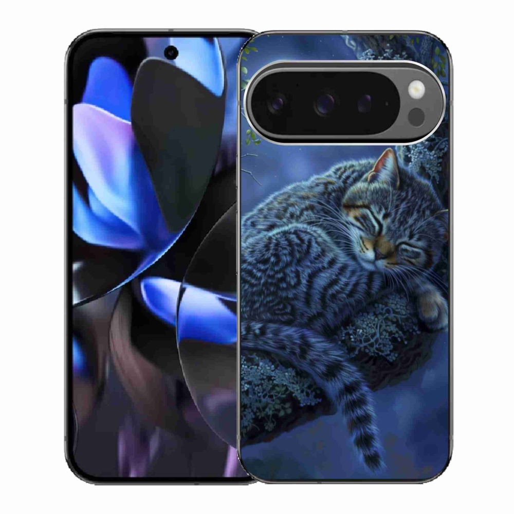 Gelový kryt mmCase na Google Pixel 9 Pro - spící kočka