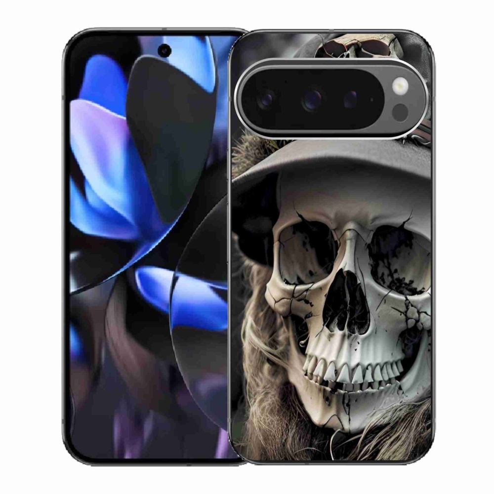 Gelový kryt mmCase na Google Pixel 9 Pro - temná lebka