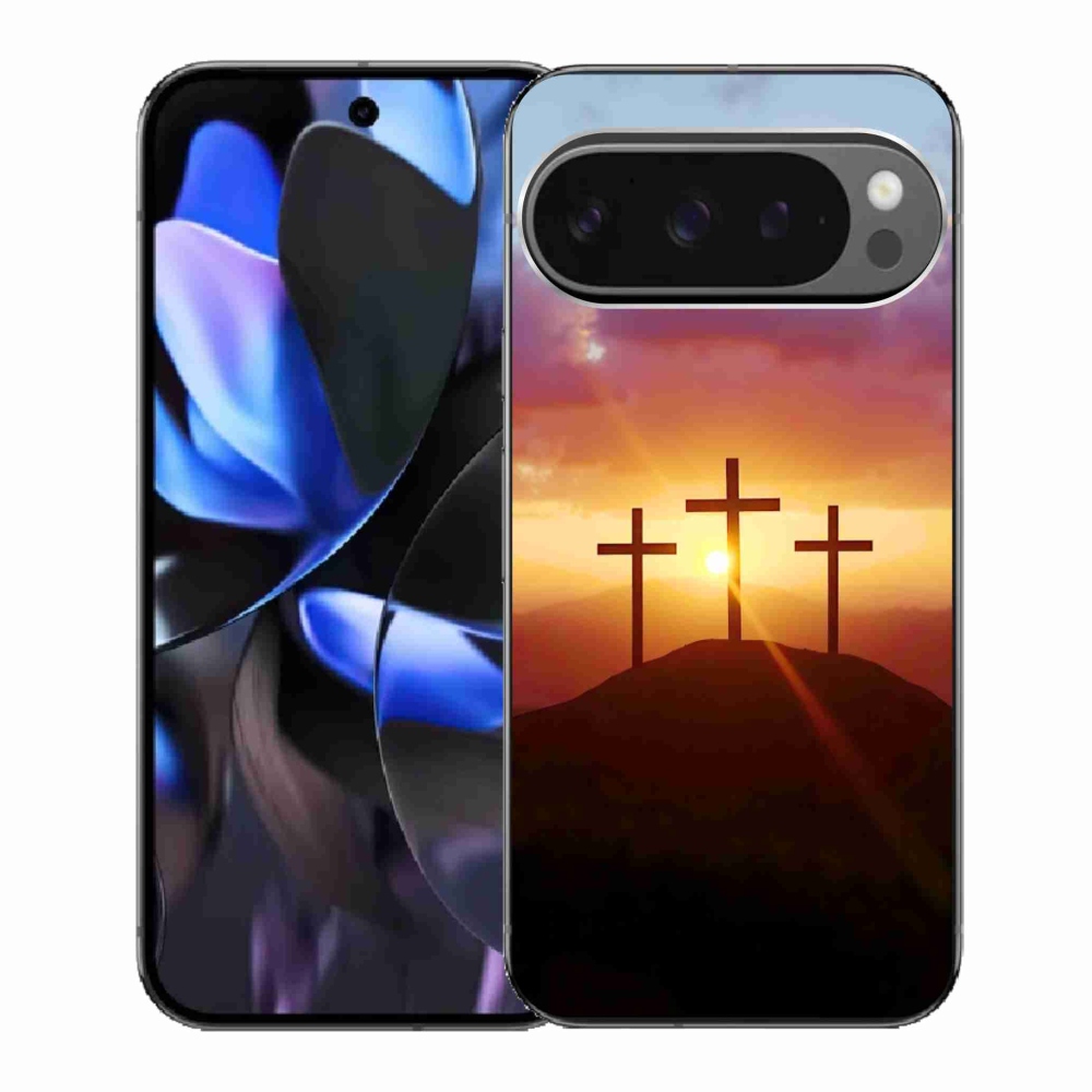 Gelový kryt mmCase na Google Pixel 9 Pro - tři kříže