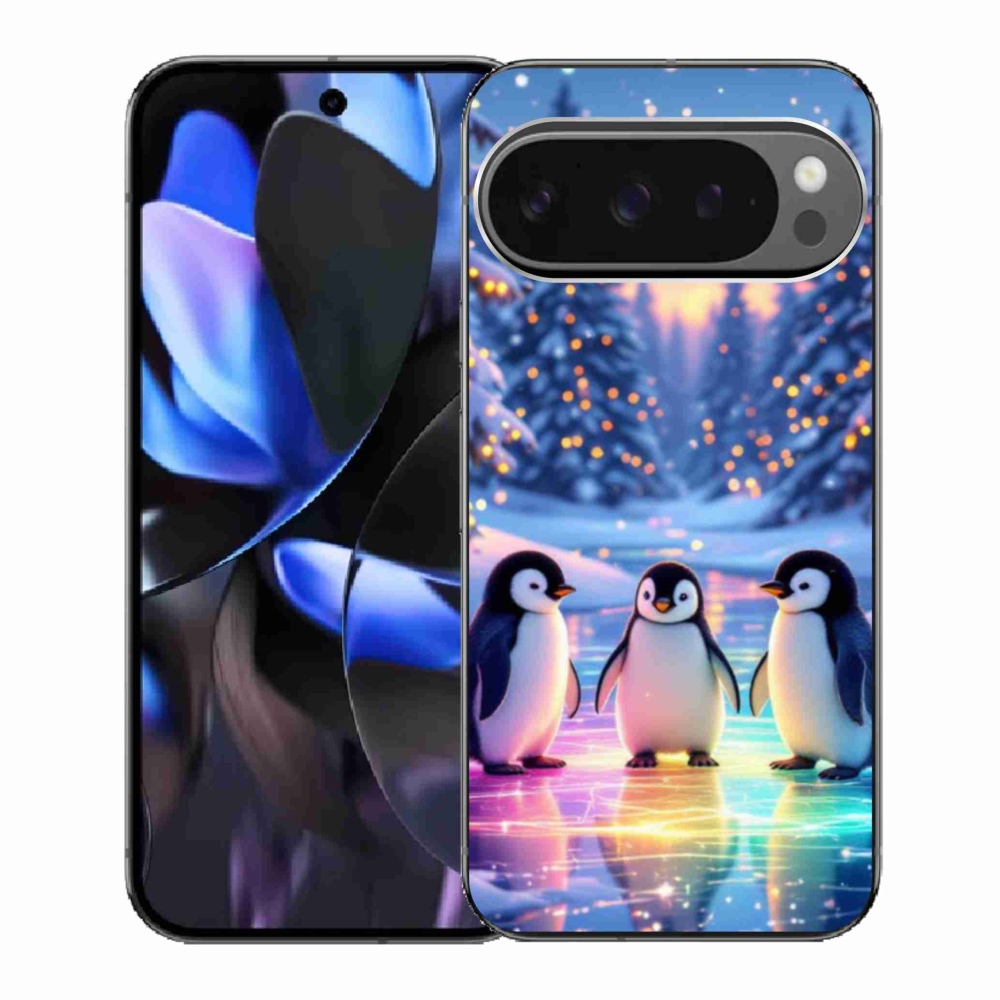 Gelový kryt mmCase na Google Pixel 9 Pro - tučnáci