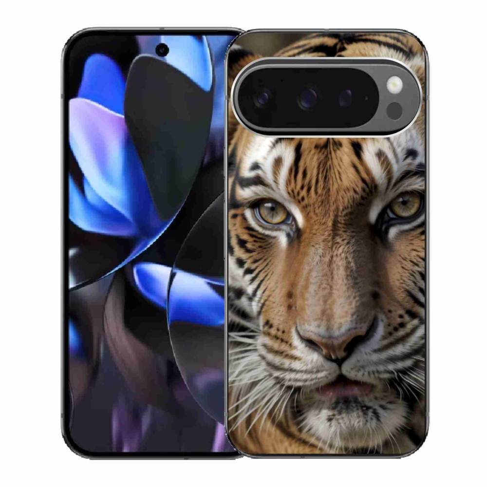 Gelový kryt mmCase na Google Pixel 9 Pro - tygří pohled