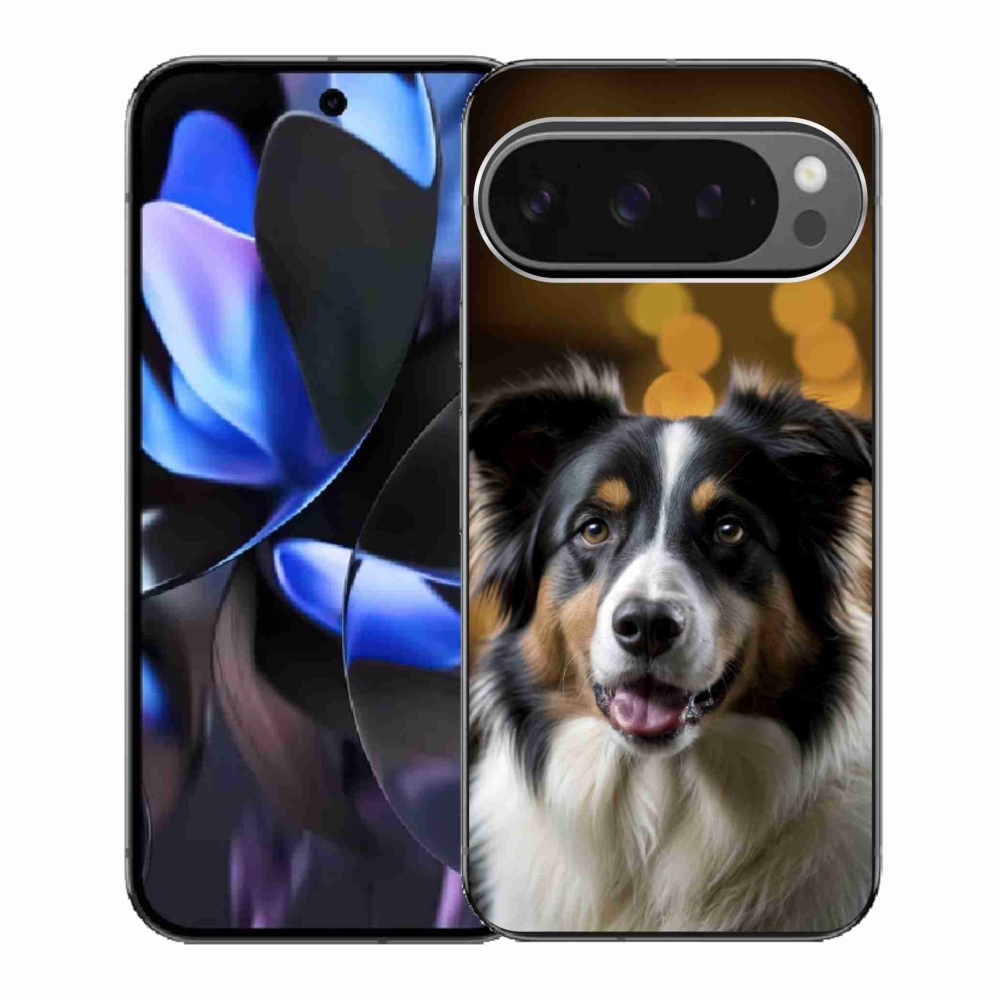 Gelový kryt mmCase na Google Pixel 9 Pro - usměvavý australský ovčák