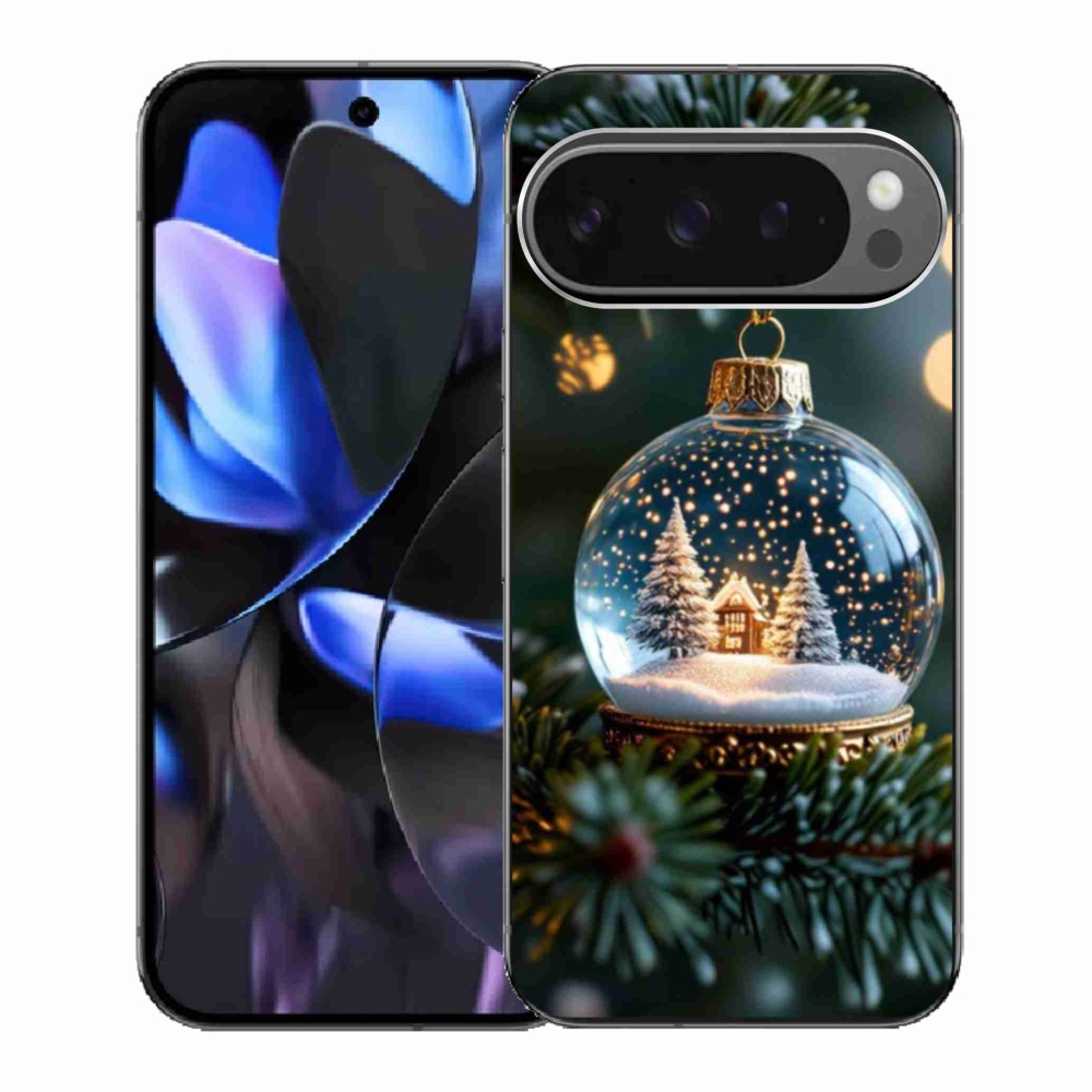 Gelový kryt mmCase na Google Pixel 9 Pro - vánoční koule 2