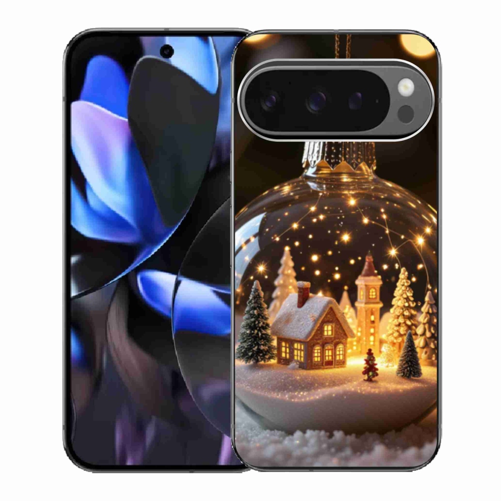 Gelový kryt mmCase na Google Pixel 9 Pro - vánoční koule 3