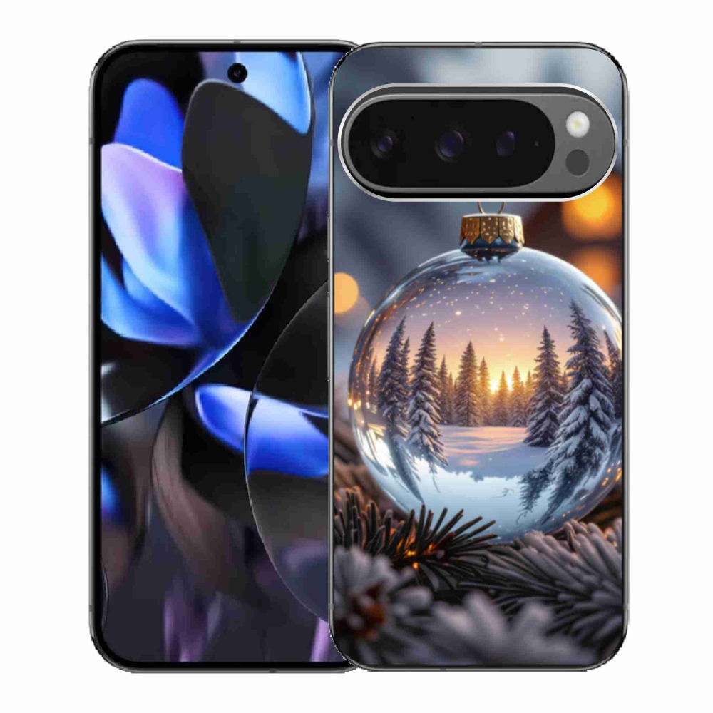 Gelový kryt mmCase na Google Pixel 9 Pro - vánoční ozdoba