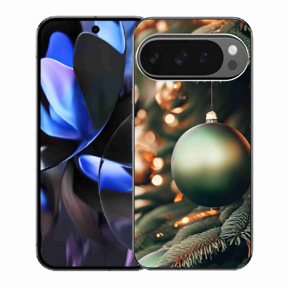 Gelový kryt mmCase na Google Pixel 9 Pro - vánoční ozdoby 1