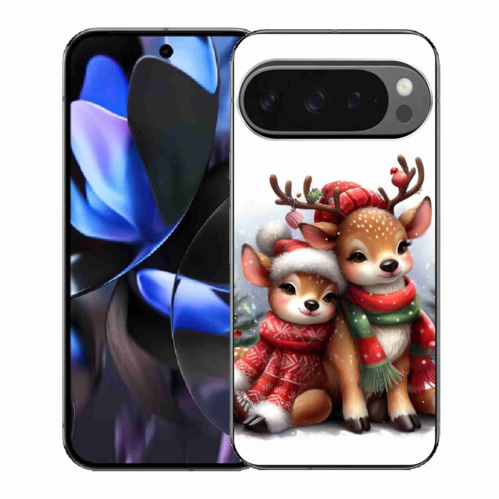 Gelový kryt mmCase na Google Pixel 9 Pro - vánoční sobi