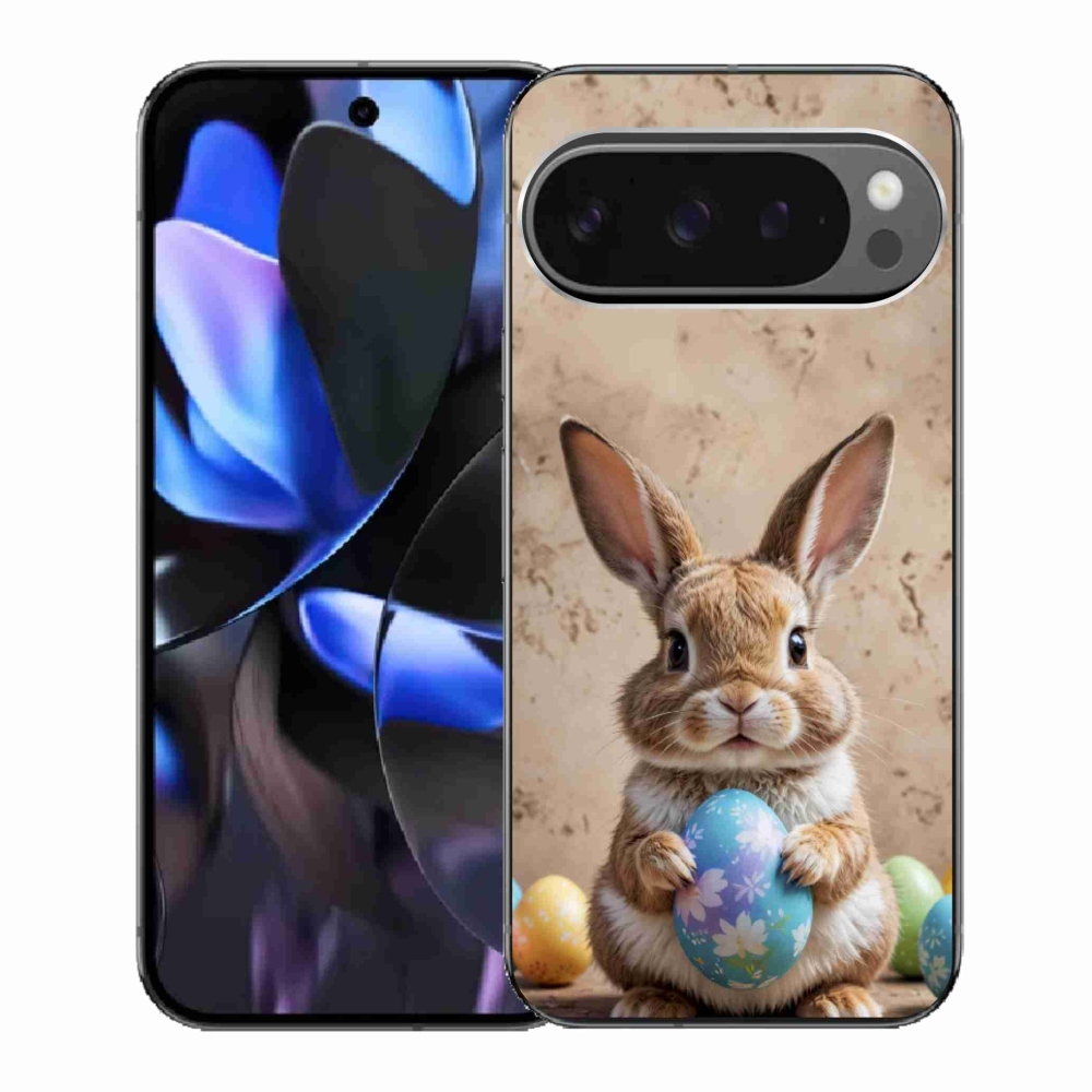 Gelový kryt mmCase na Google Pixel 9 Pro - velikonoční králíček