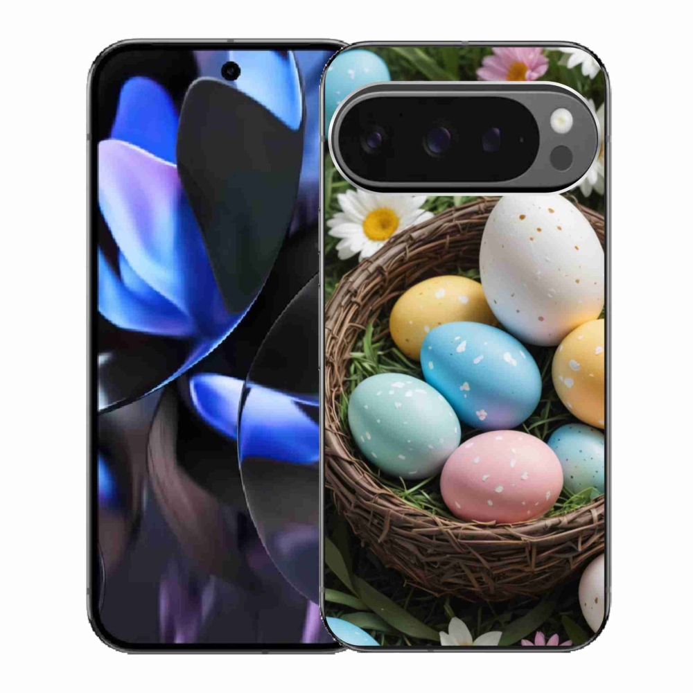 Gelový kryt mmCase na Google Pixel 9 Pro - velikonoční vajíčka 2