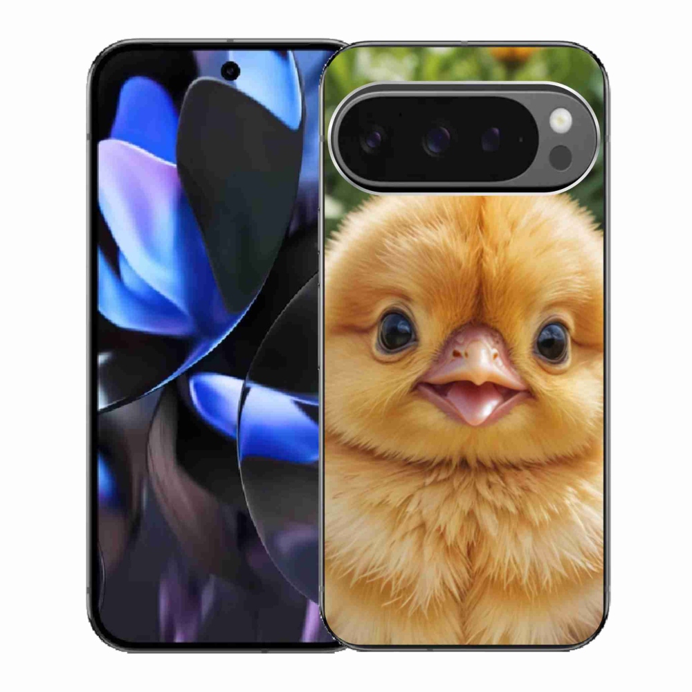 Gelový kryt mmCase na Google Pixel 9 Pro - veselé kuřátko