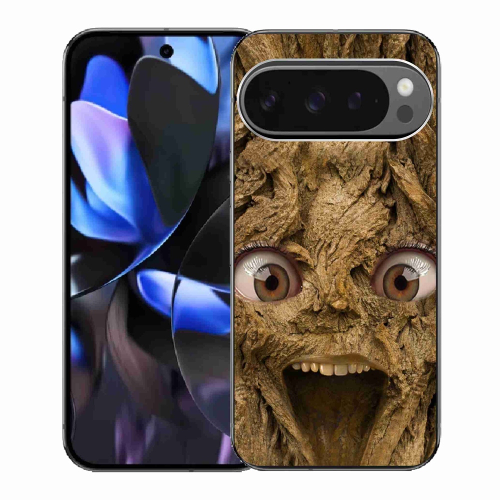 Gelový kryt mmCase na Google Pixel 9 Pro - veselý strom s očima