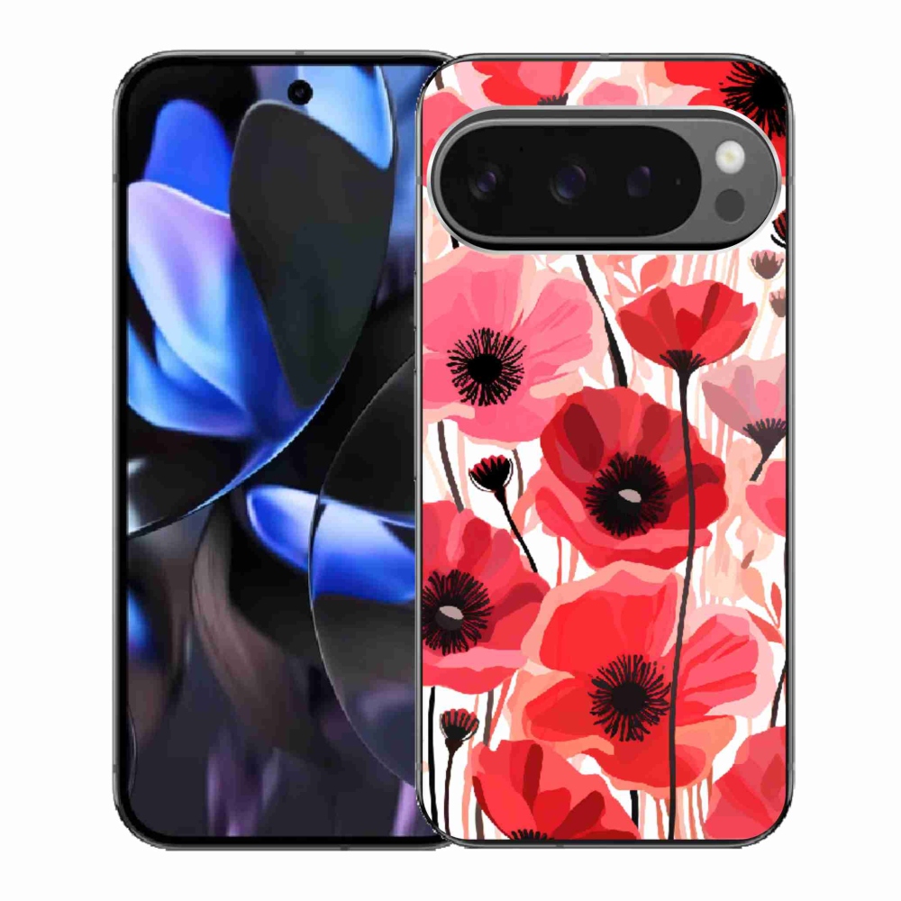 Gelový kryt mmCase na Google Pixel 9 Pro - vlčí mák 1