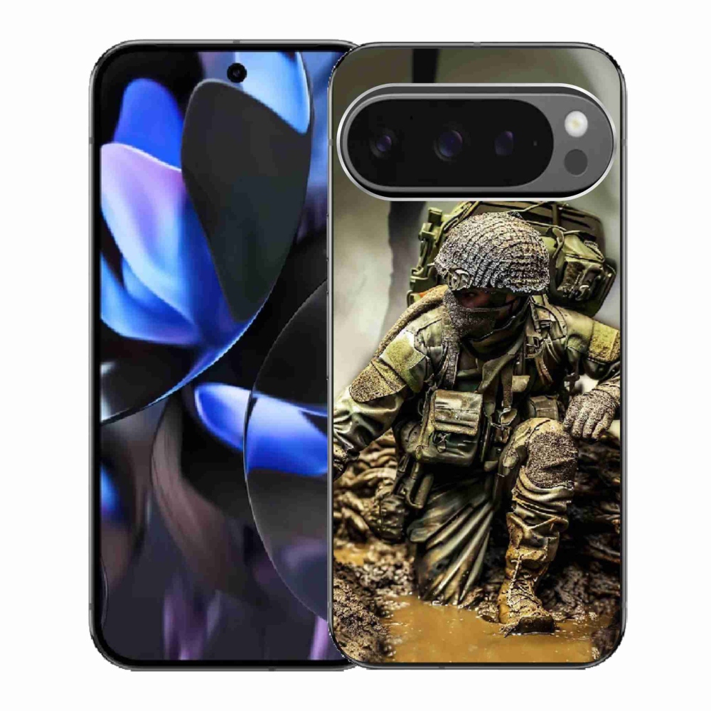 Gelový kryt mmCase na Google Pixel 9 Pro - voják