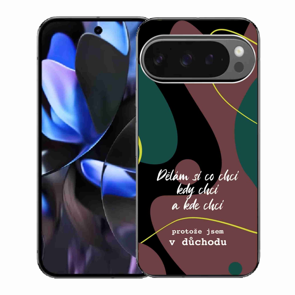 Gelový kryt mmCase na Google Pixel 9 Pro - vtipný text 10 černé pozadí