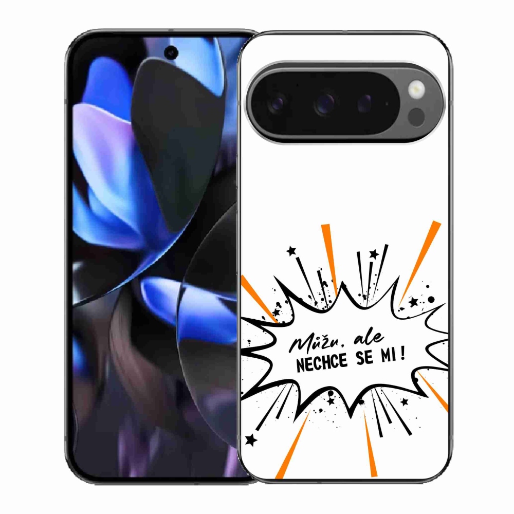 Gelový kryt mmCase na Google Pixel 9 Pro - vtipný text 11 bílé pozadí