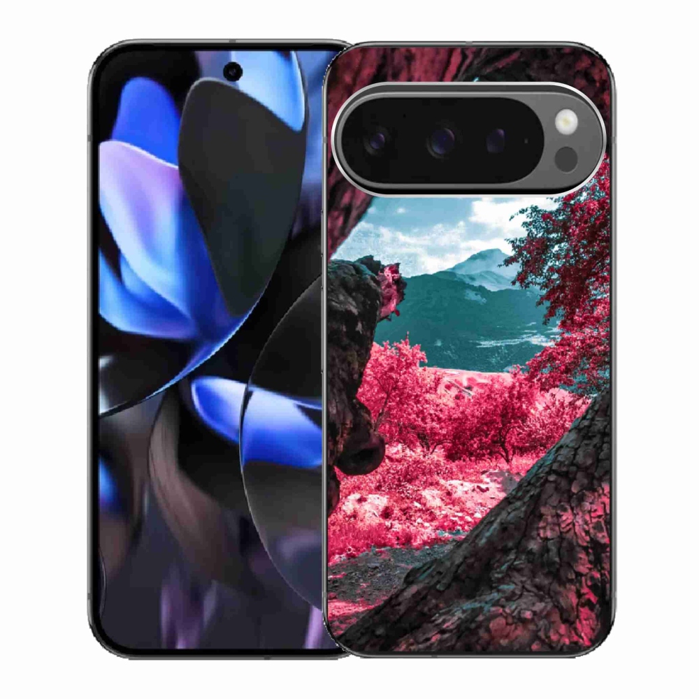 Gelový kryt mmCase na Google Pixel 9 Pro - výhled na hory