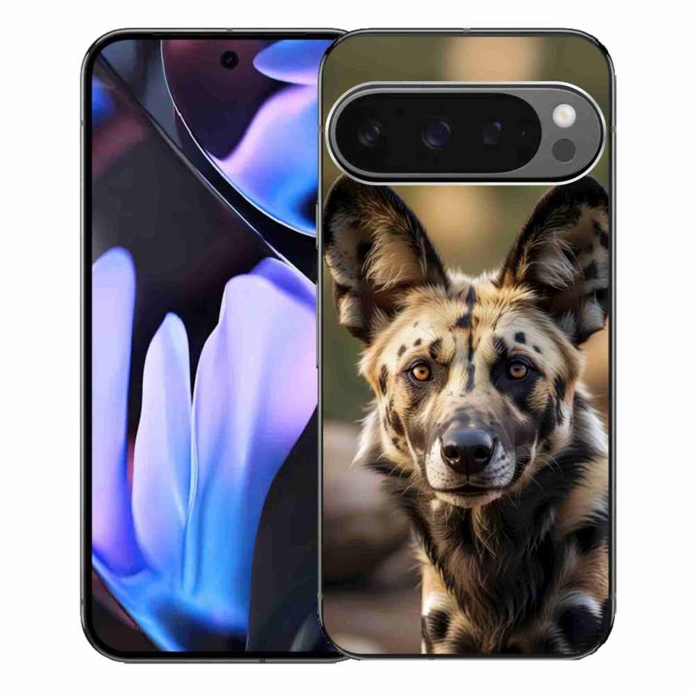 Gelový kryt mmCase na Google Pixel 9 Pro XL - africký divoký pes