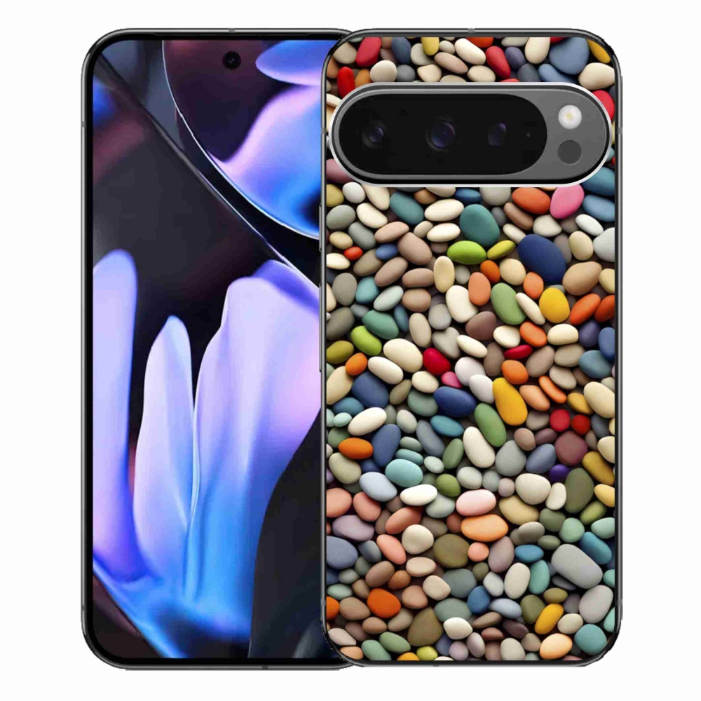 Gelový kryt mmCase na Google Pixel 9 Pro XL - barevné kamínky 2