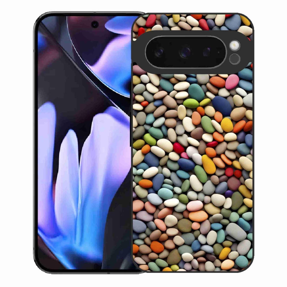 Gelový kryt mmCase na Google Pixel 9 Pro XL - barevné kamínky 2