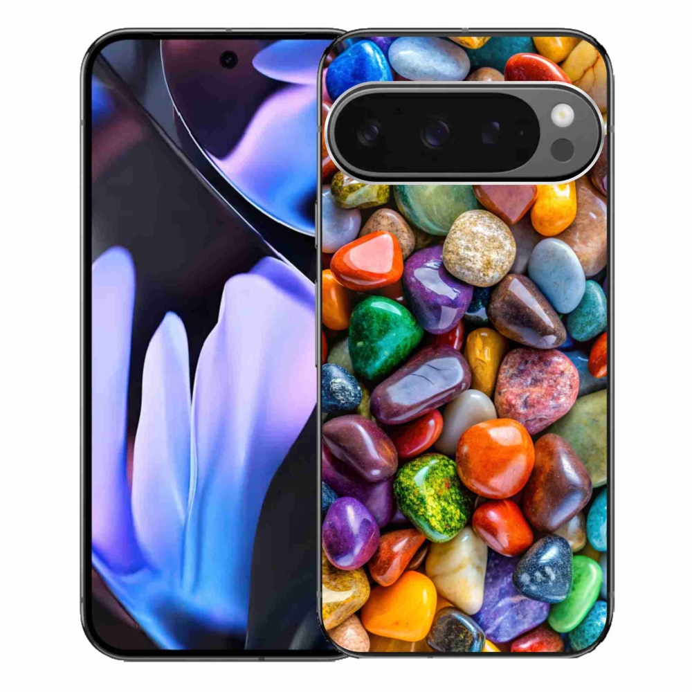 Gelový kryt mmCase na Google Pixel 9 Pro XL - barevné kamínky