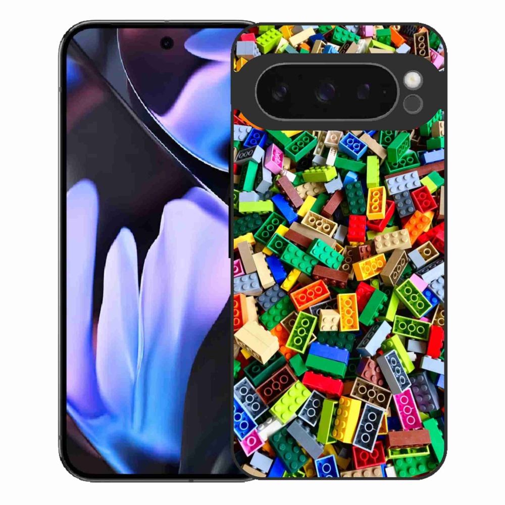Gelový kryt mmCase na Google Pixel 9 Pro XL - barevné stavební kostky