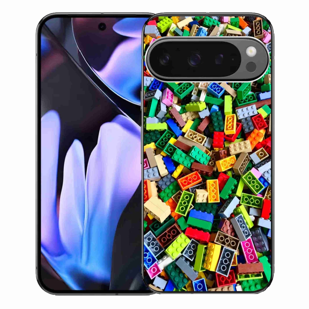 Gelový kryt mmCase na Google Pixel 9 Pro XL - barevné stavební kostky