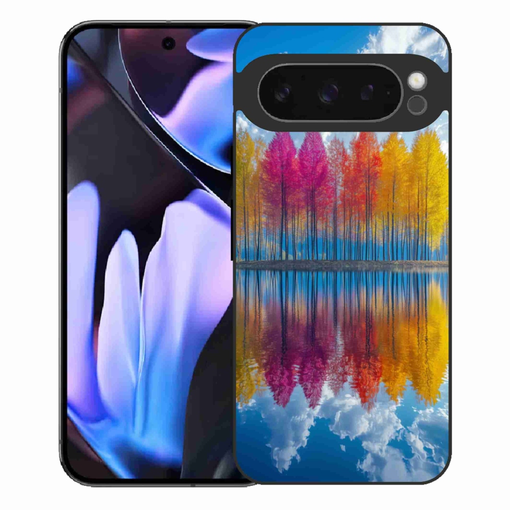 Gelový kryt mmCase na Google Pixel 9 Pro XL - barevné stromy