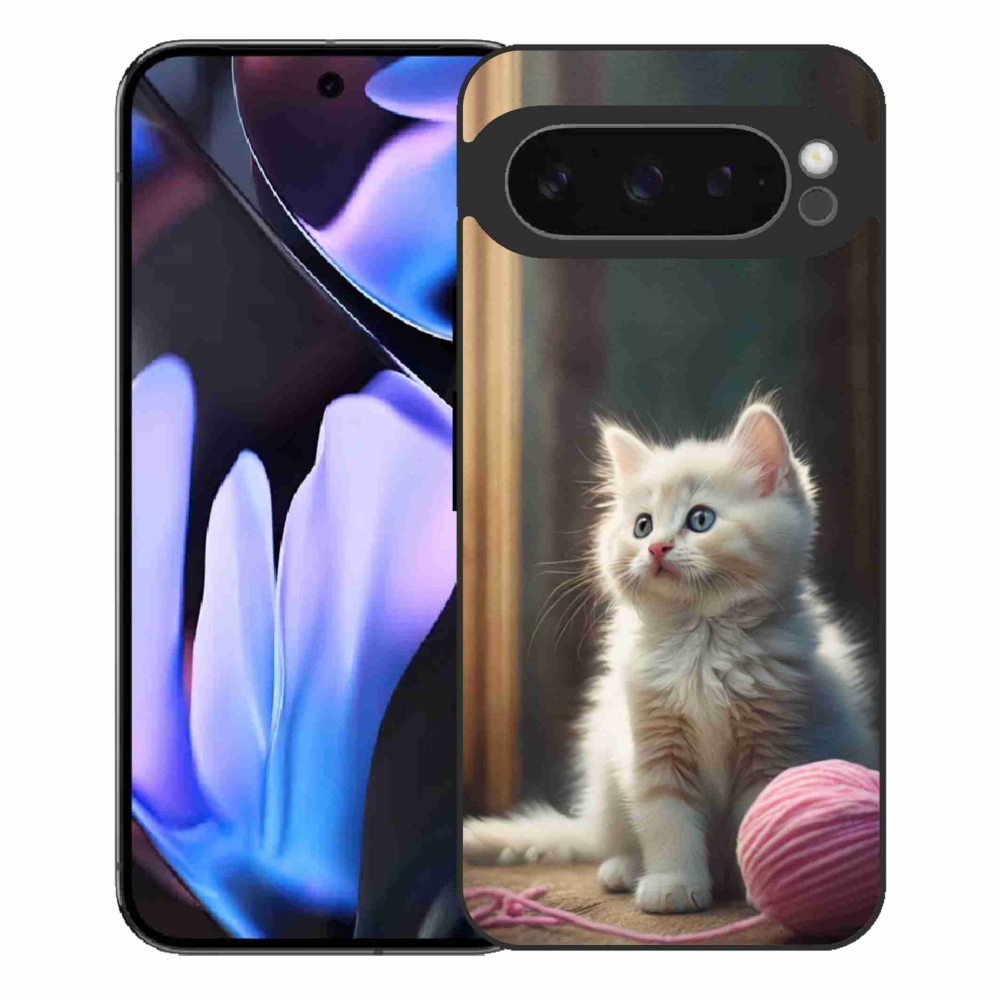 Gelový kryt mmCase na Google Pixel 9 Pro XL - bílé kotě 2