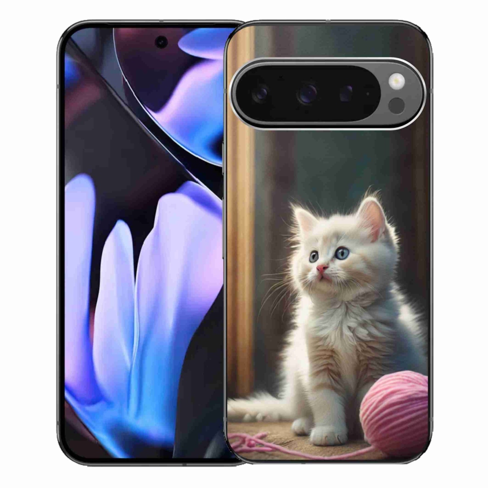 Gelový kryt mmCase na Google Pixel 9 Pro XL - bílé kotě 2