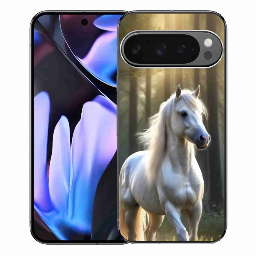 Gelový kryt mmCase na Google Pixel 9 Pro XL - bílý kůň 3