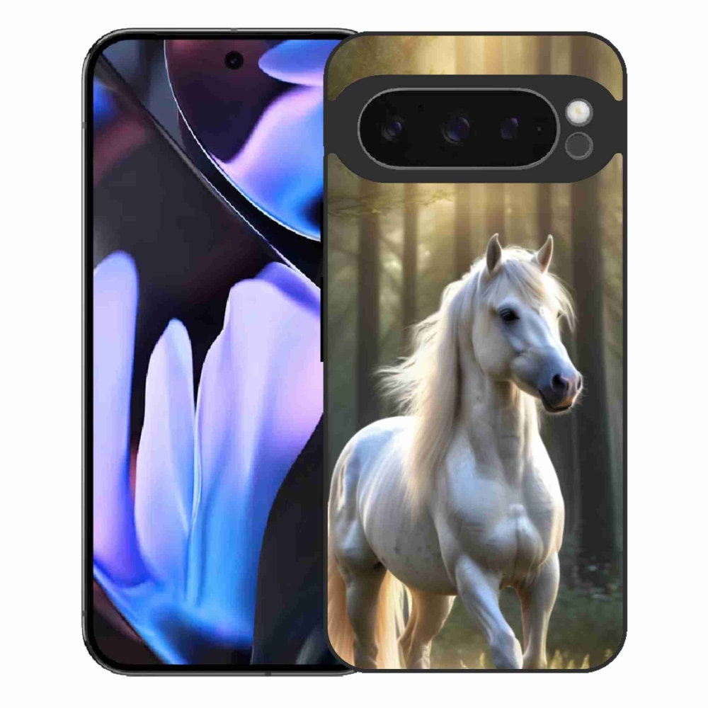 Gelový kryt mmCase na Google Pixel 9 Pro XL - bílý kůň 3