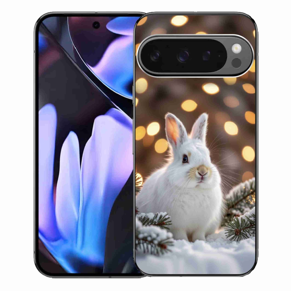 Gelový kryt mmCase na Google Pixel 9 Pro XL - bílý zajíc