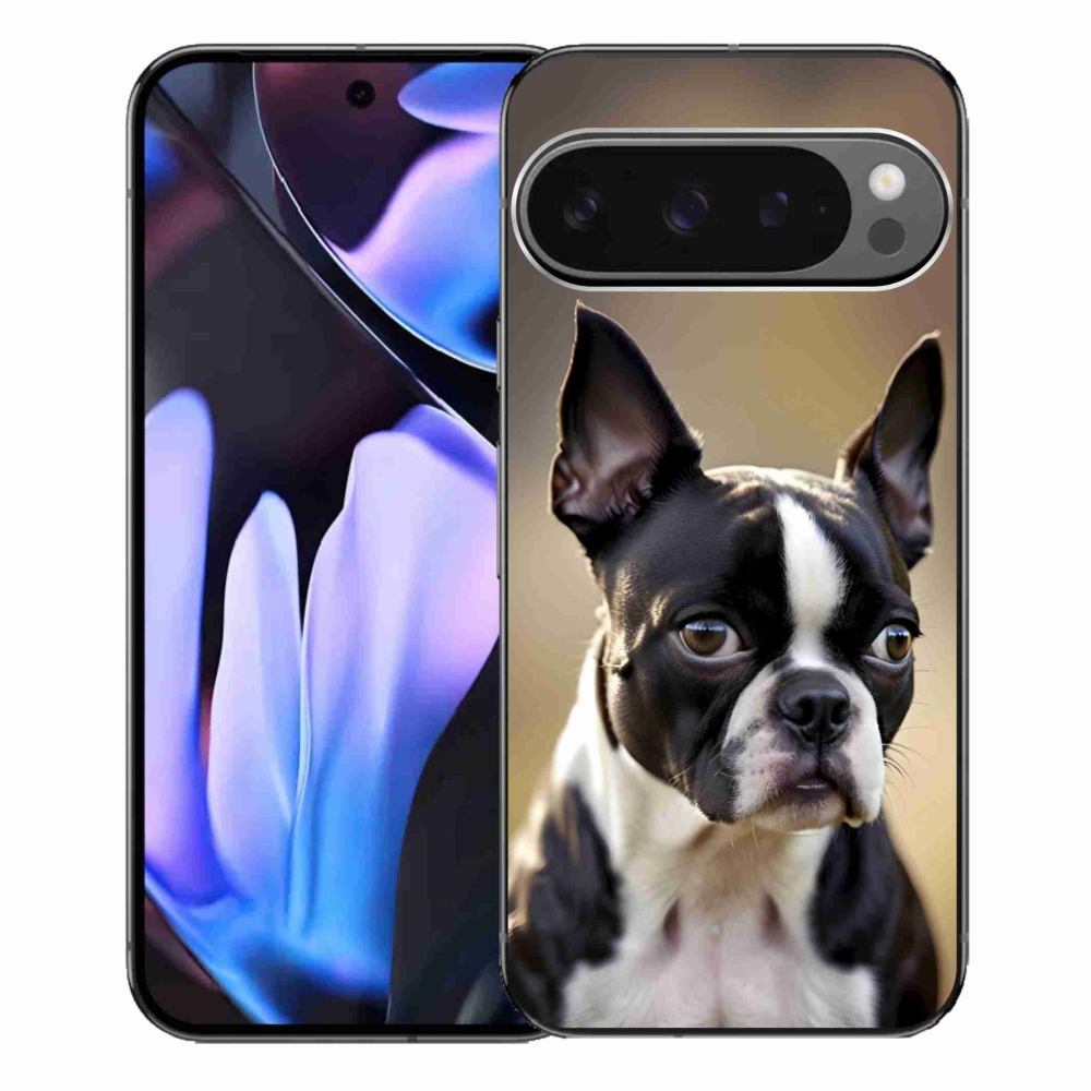 Gelový kryt mmCase na Google Pixel 9 Pro XL - bostonský teriér