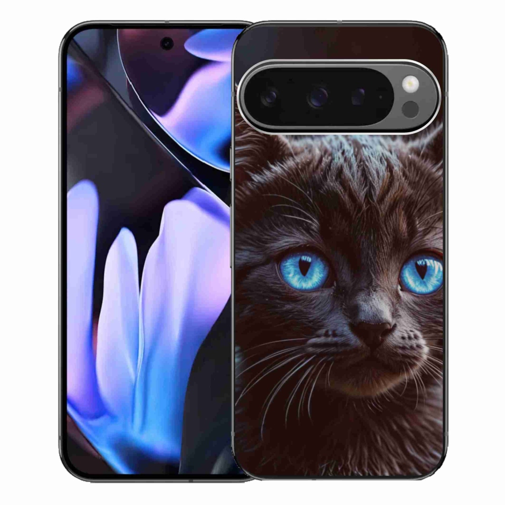 Gelový kryt mmCase na Google Pixel 9 Pro XL - černé kotě 2