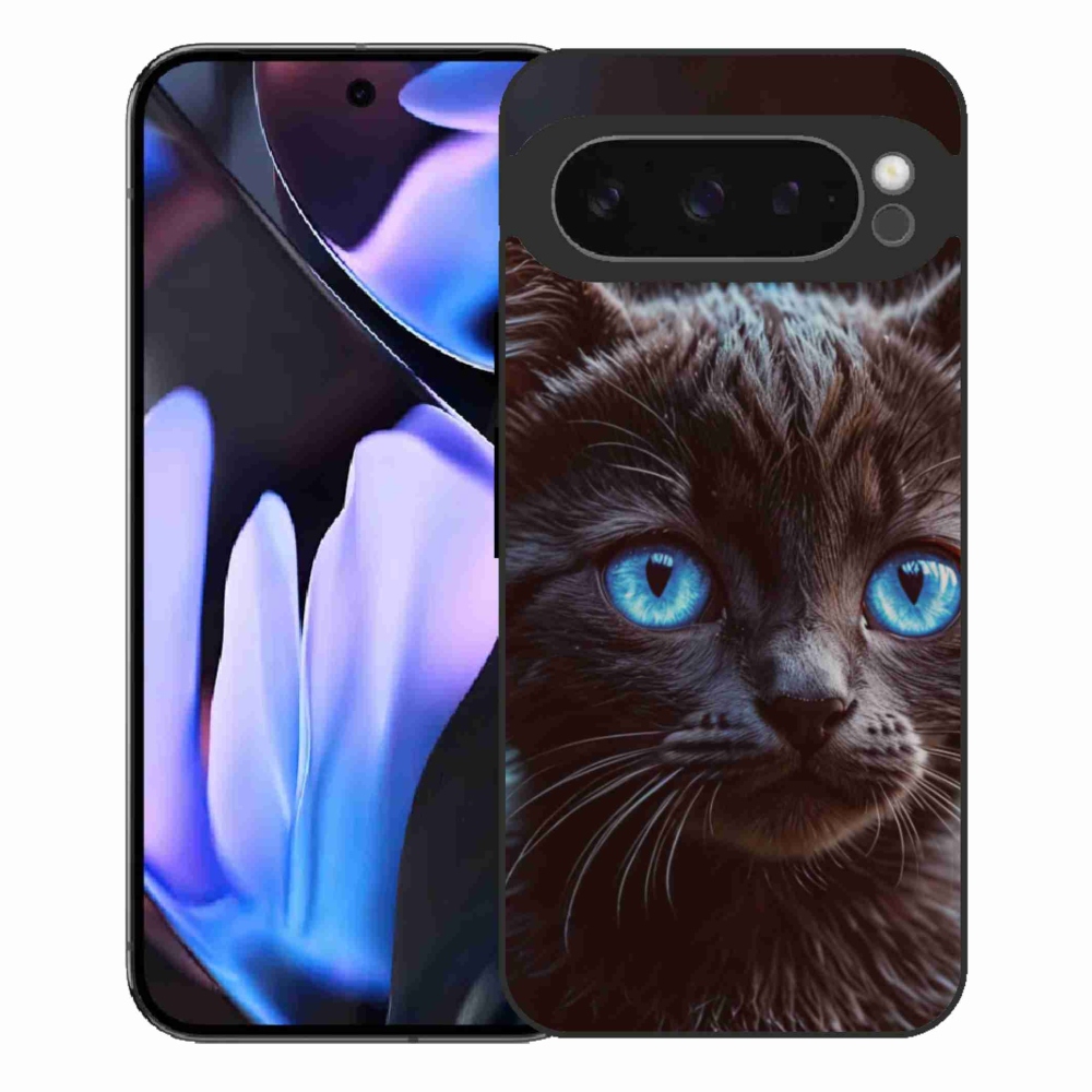 Gelový kryt mmCase na Google Pixel 9 Pro XL - černé kotě 2