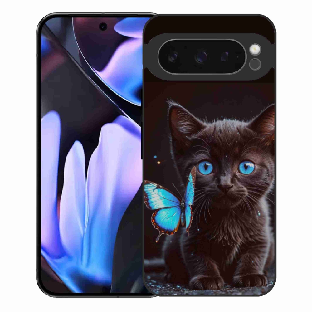 Gelový kryt mmCase na Google Pixel 9 Pro XL - černé kotě 3