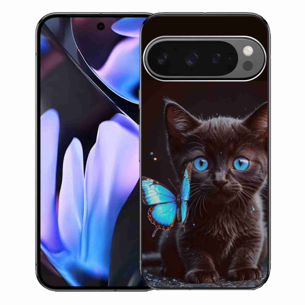 Gelový kryt mmCase na Google Pixel 9 Pro XL - černé kotě 3