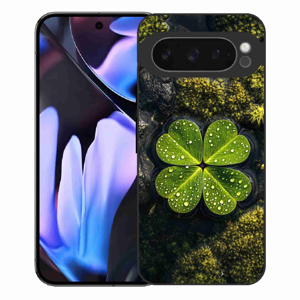 Gelový kryt mmCase na Google Pixel 9 Pro XL - čtyřlístek