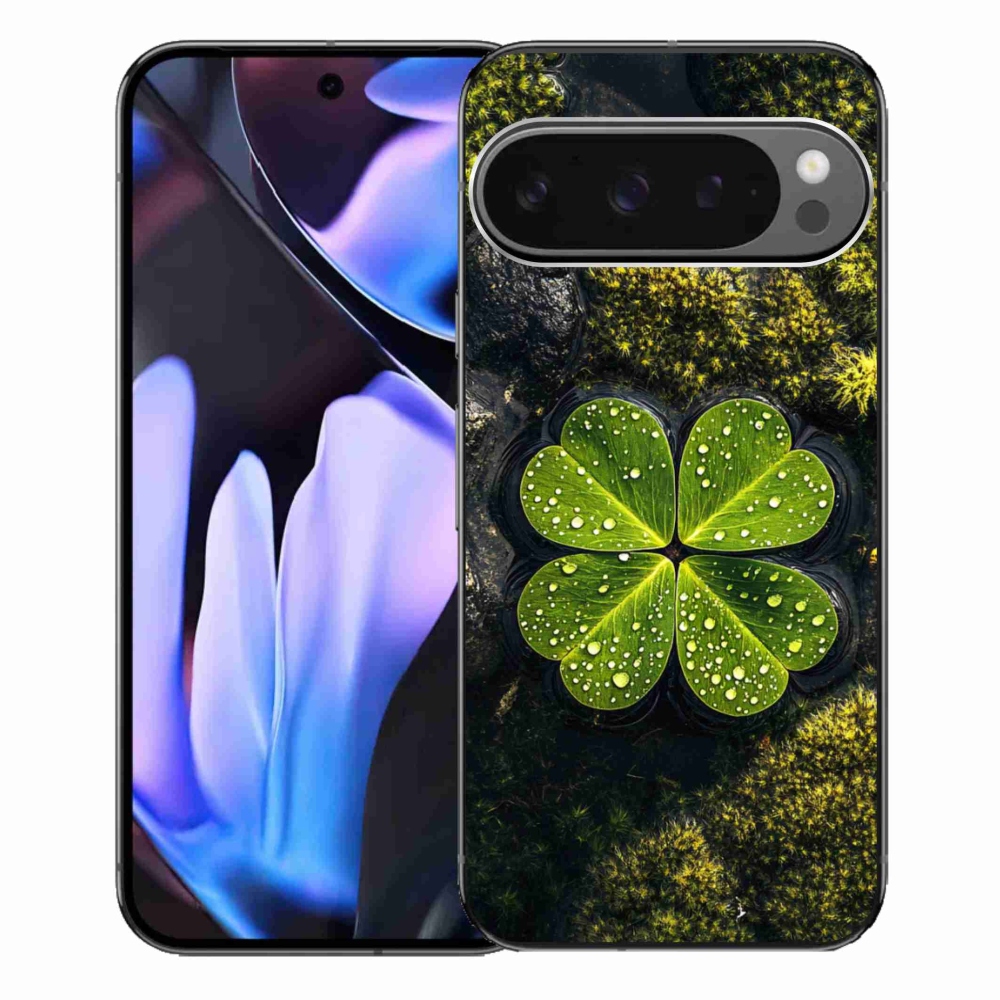 Gelový kryt mmCase na Google Pixel 9 Pro XL - čtyřlístek
