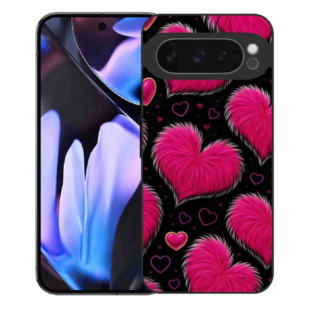 Gelový kryt mmCase na Google Pixel 9 Pro XL - hebká srdce