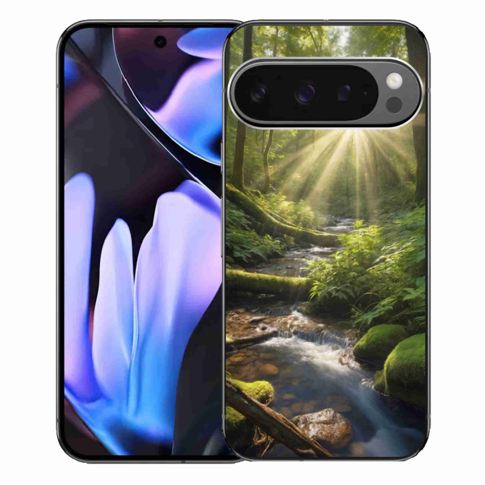 Gelový kryt mmCase na Google Pixel 9 Pro XL - hlubina lesa