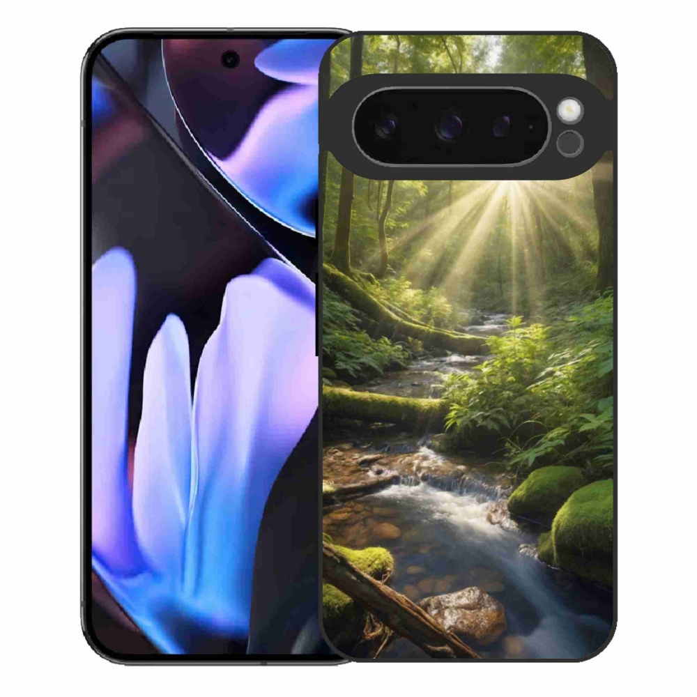 Gelový kryt mmCase na Google Pixel 9 Pro XL - hlubina lesa